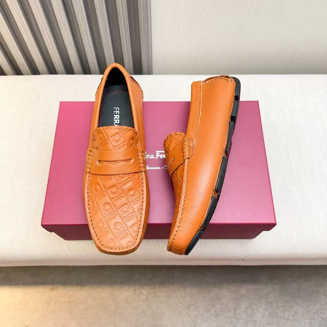 Men's men's shoes 💰620 Ferragamo new high-end quality 🔥 imported lychee pattern ➕ cowhide lining size 38-45